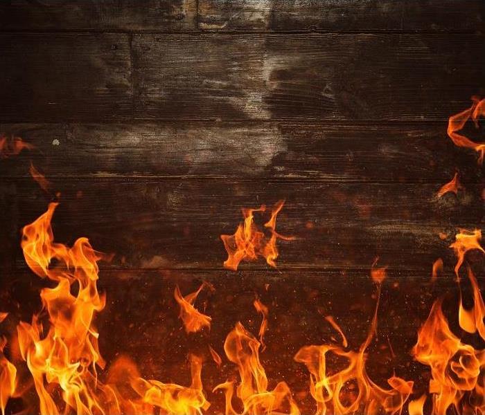fire burning hardwood floors